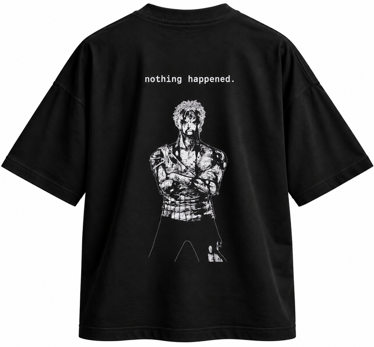 تیشرت انیمه طرح وانپیس از زورو One Piece طرح Nothing Happened از Zoro