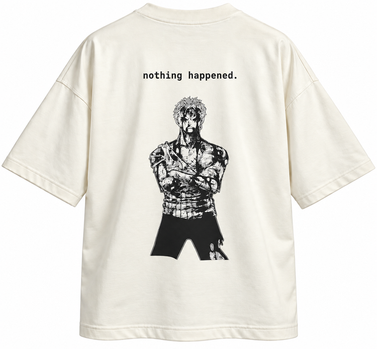 تیشرت انیمه طرح وانپیس از زورو One Piece طرح Nothing Happened از Zoro