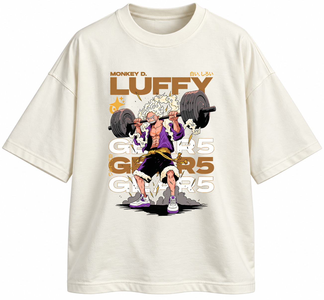 تیشرت انیمه طرح وانپیس لوفی One Piece طرح Luffy Gear 5