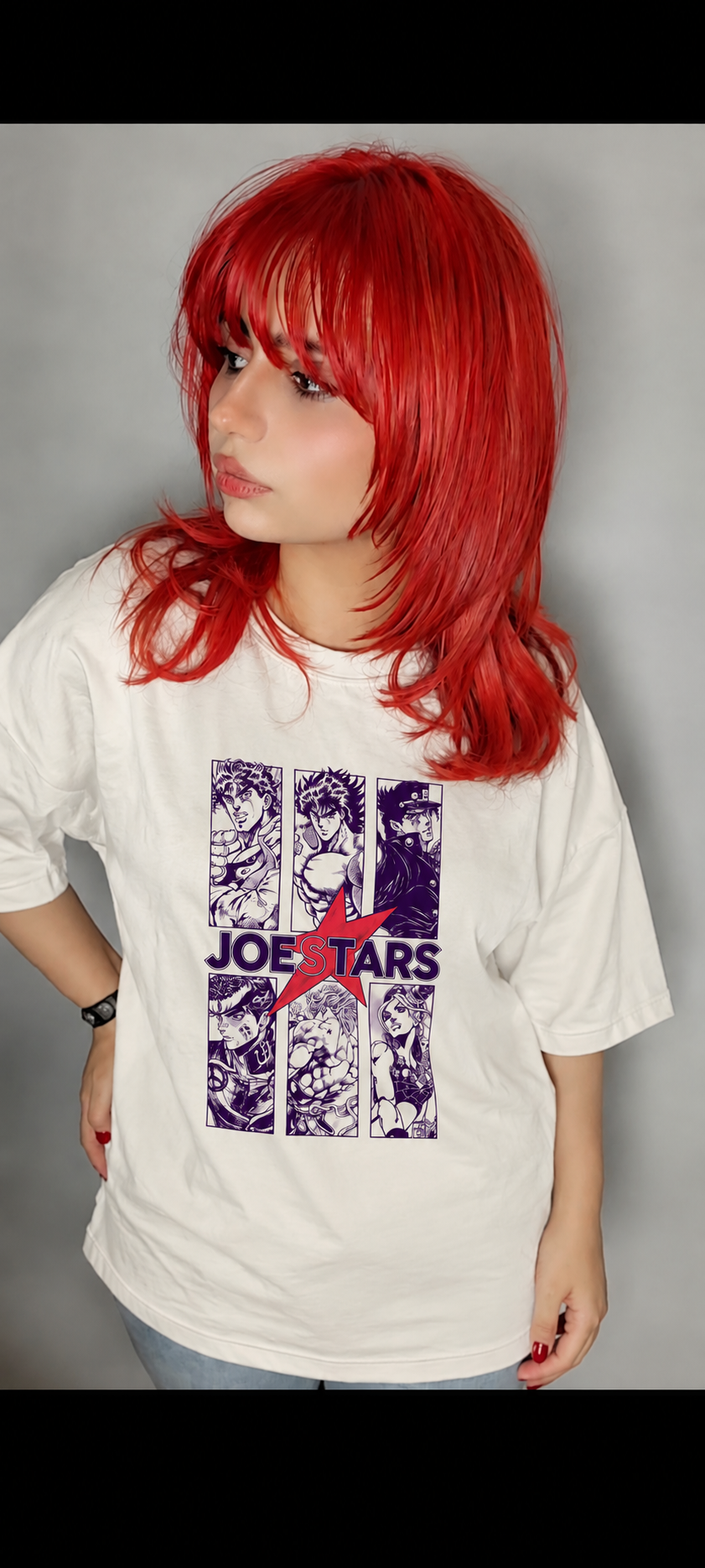 تیشرت انیمه طرح جوجو JoJo's Bizarre Adventure طرح Joestars