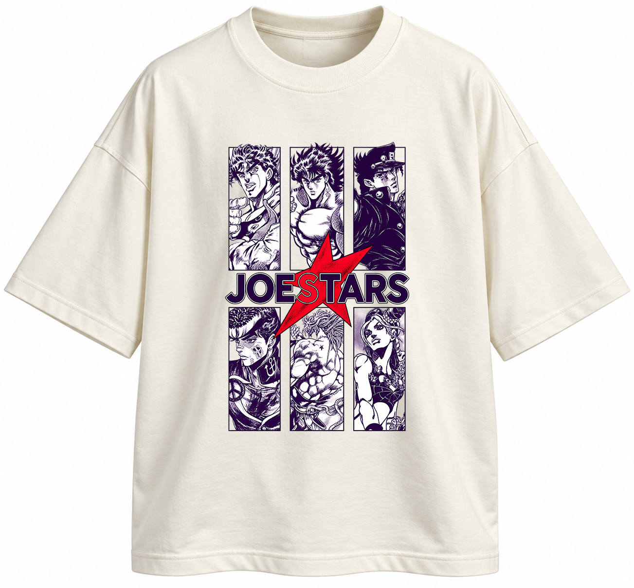 تیشرت انیمه طرح جوجو JoJo's Bizarre Adventure طرح Joestars