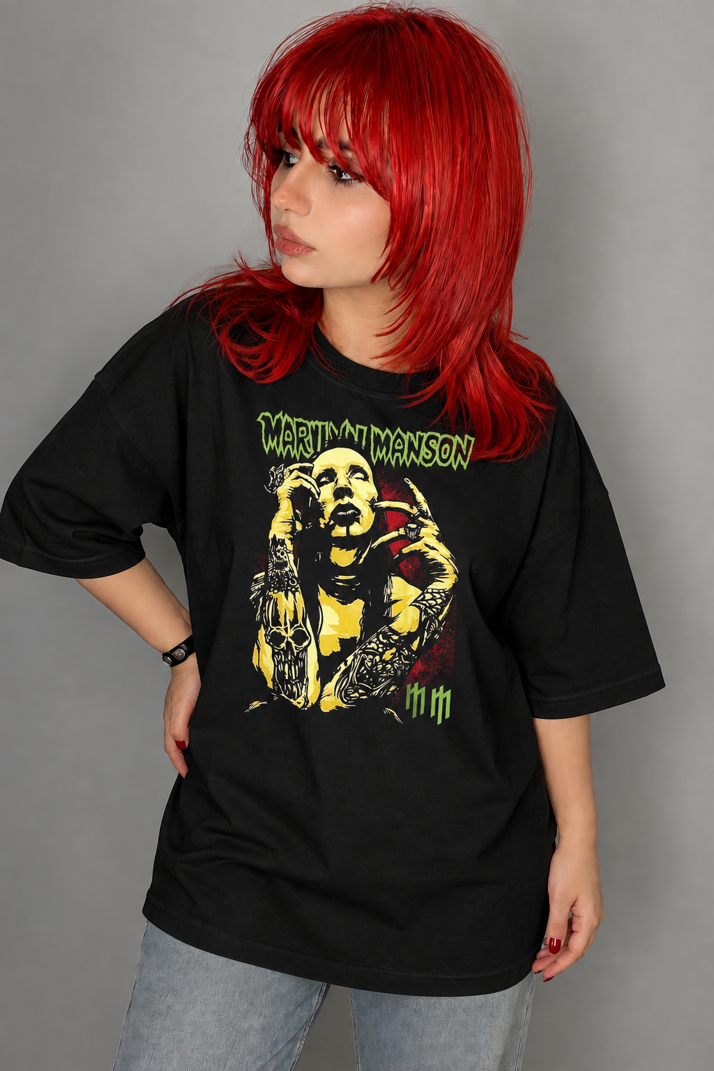 تیشرت بند Marilyn Manson طرح Vintage Portrait