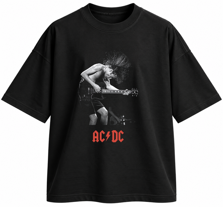 تیشرت بند AC/DC طرح Live Guitar