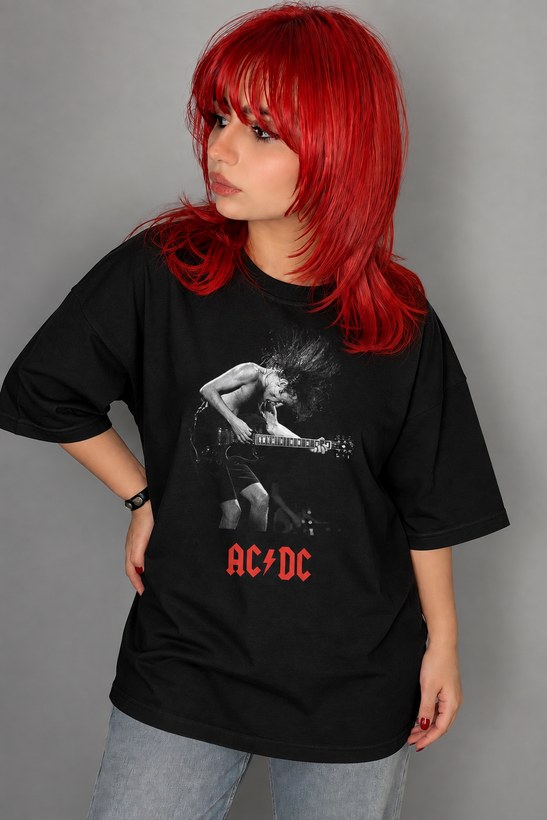 تیشرت بند AC/DC طرح Live Guitar