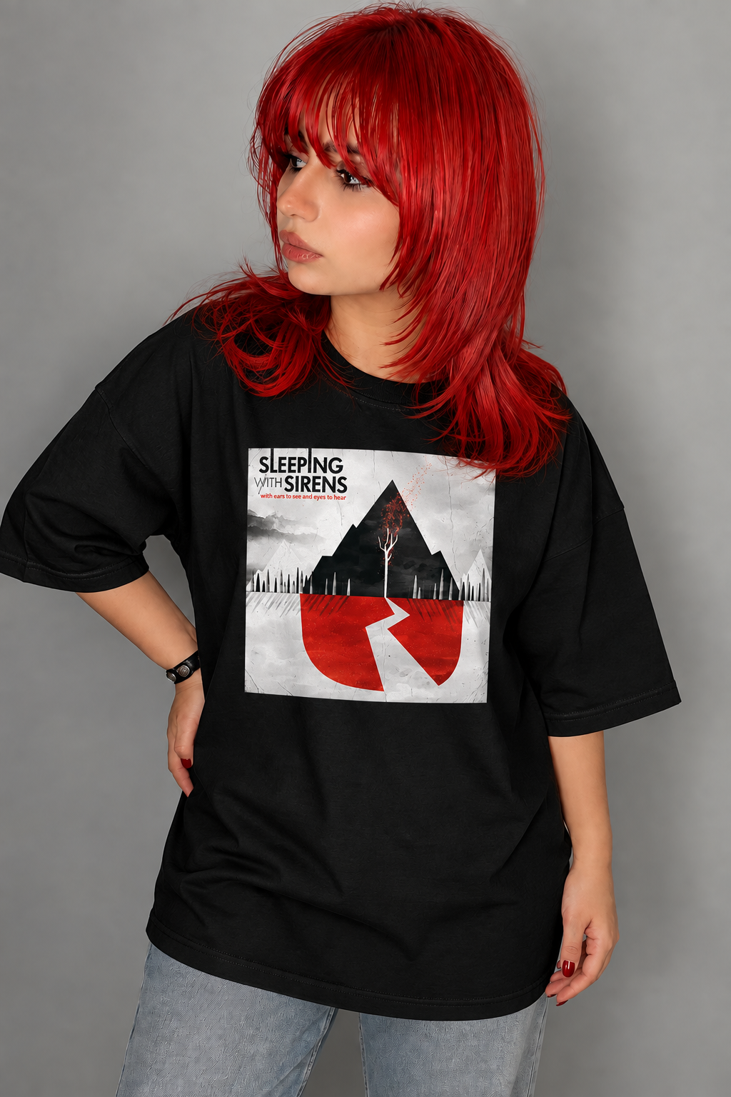 تیشرت بند Sleeping With Sirens طرح With Ears to See and Eyes to Hear