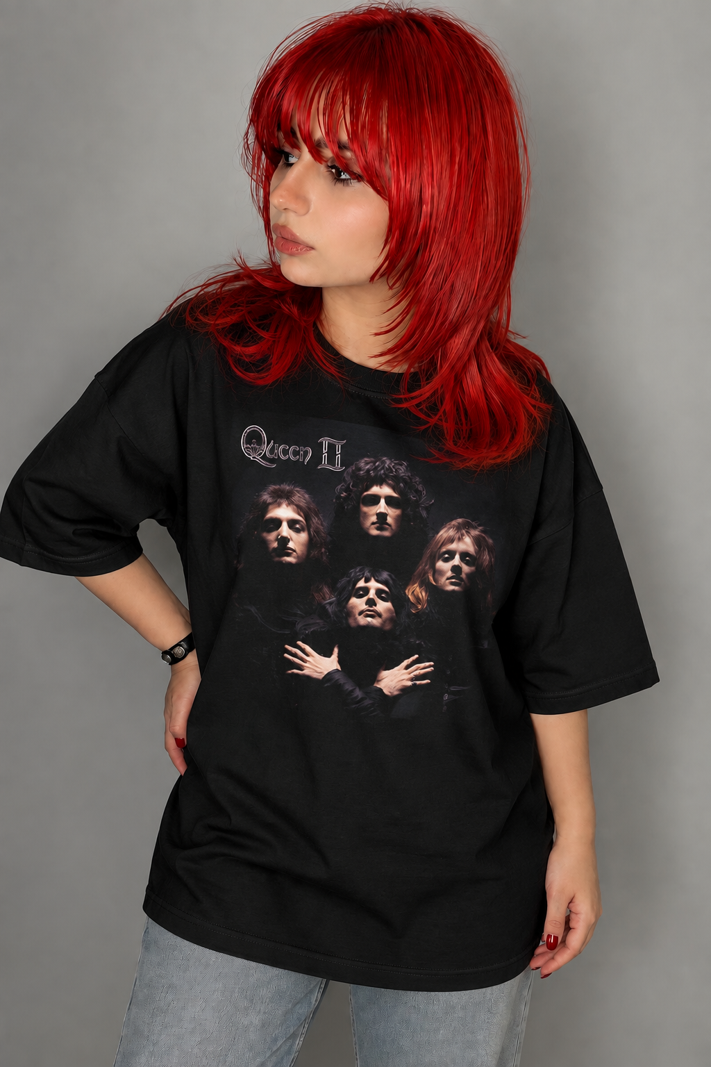 تیشرت بند Queen طرح Classic Band Portrait