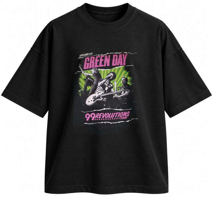 تیشرت بند Green Day طرح 99 Revolutions Tour