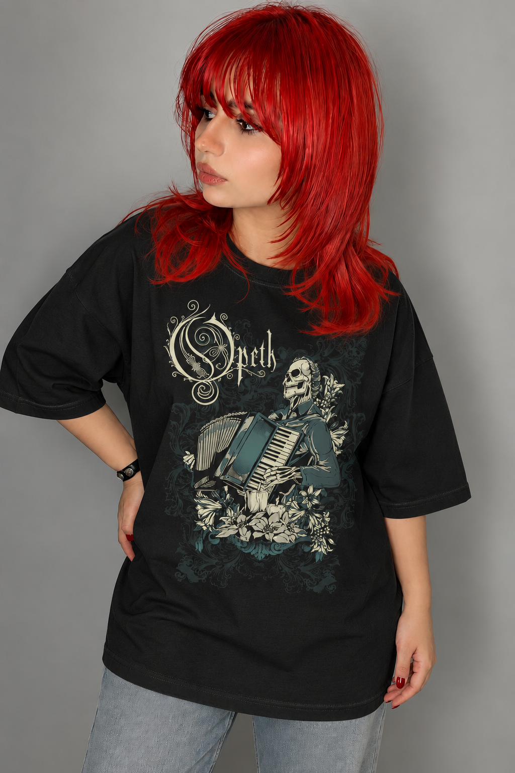 تیشرت بند Opeth طرح Skeleton Accordion