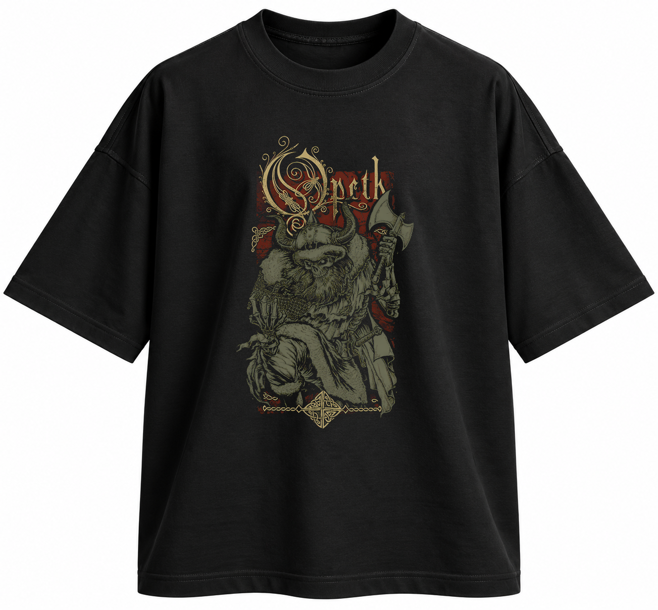 تیشرت بند Opeth طرح Viking Skull
