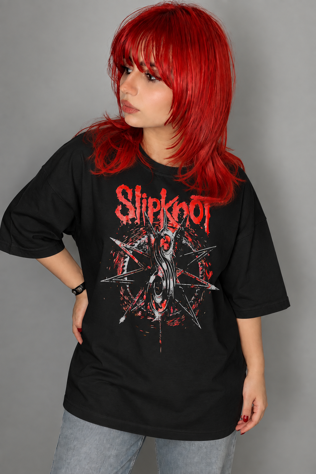 تیشرت بند Slipknot طرح 9-Point Star