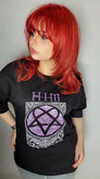 تیشرت بند HIM طرح Purple Roses Heartagram
