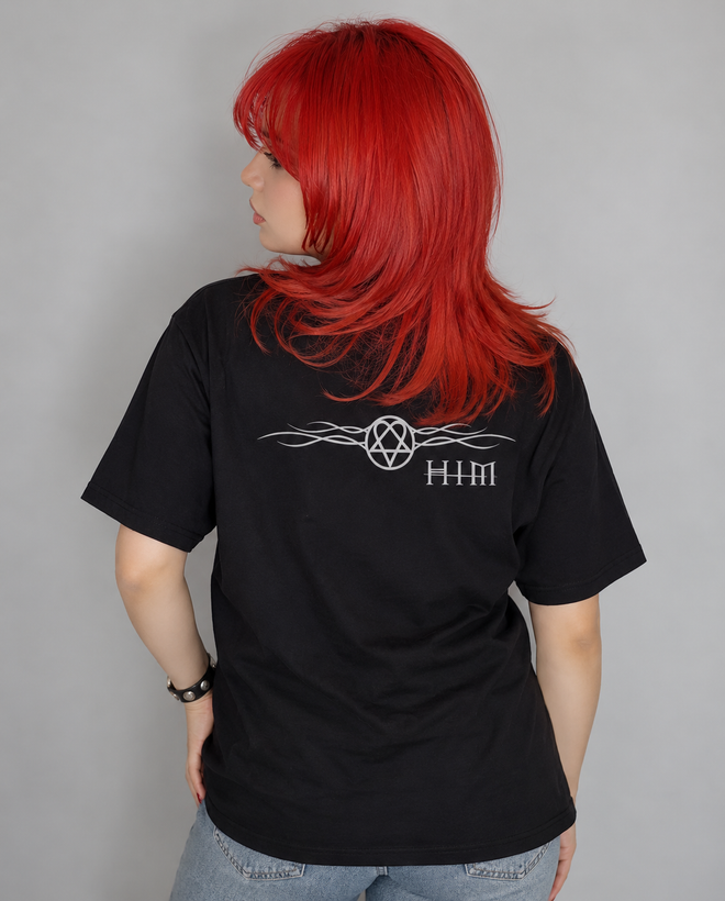 تیشرت بند HIM طرح Purple Roses Heartagram