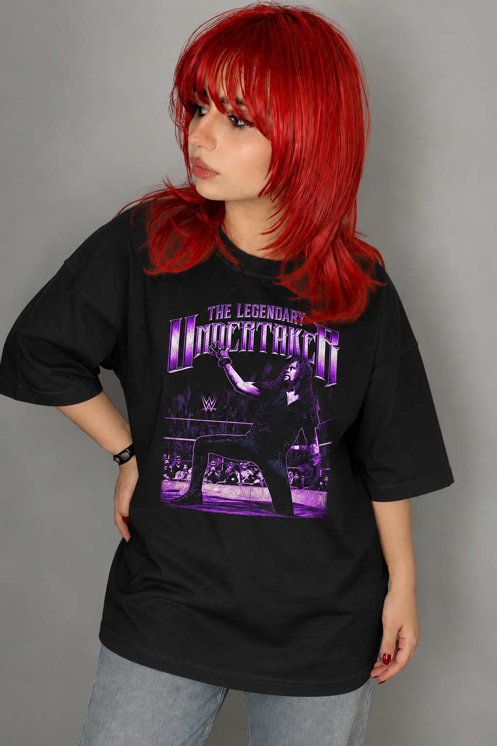 تیشرت کشتی کج The Undertaker طرح The Legendary Undertaker
