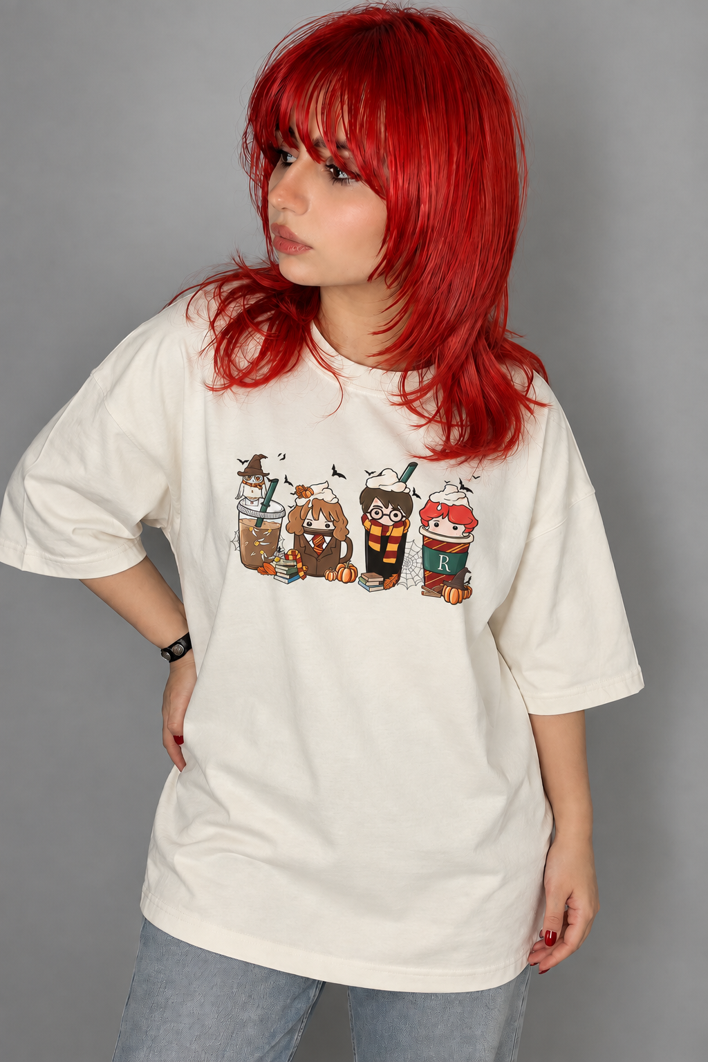 تیشرت هری پاتر Harry Potter طرح Chibi Halloween
