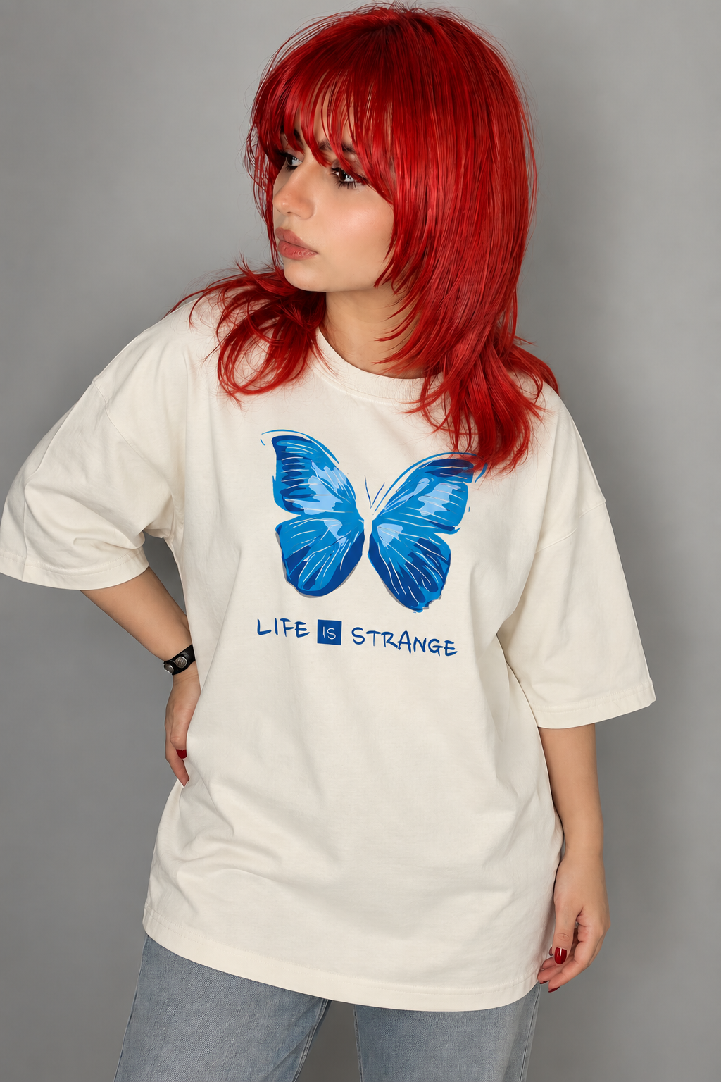 تیشرت گیم Life Is Strange طرح Blue Butterfly
