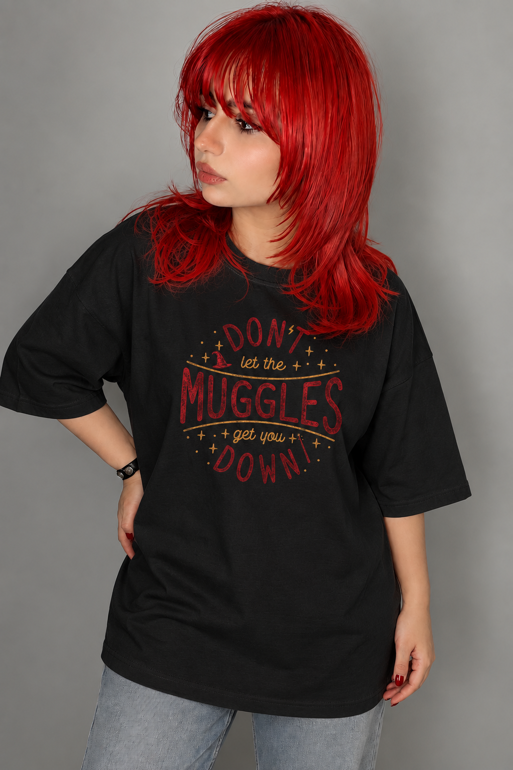 تیشرت هری پاتر Harry Potter طرح Don't Let the Muggles Get You Down