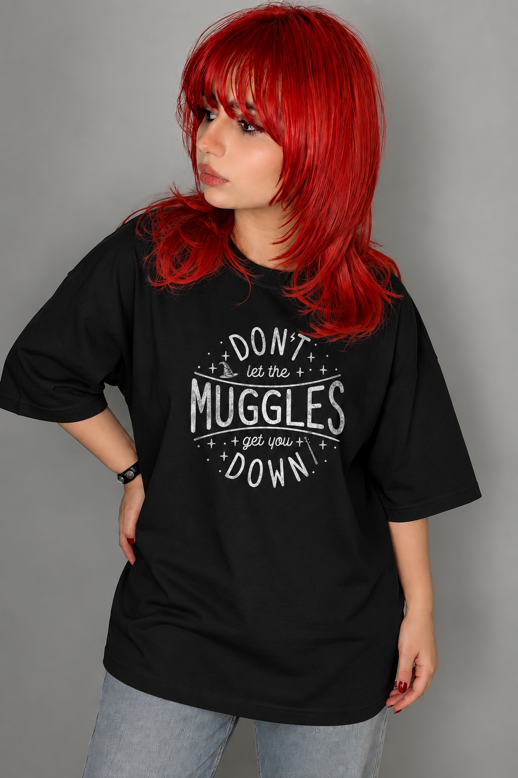 تیشرت هری پاتر Harry Potter طرح Don't Let the Muggles Get You Down