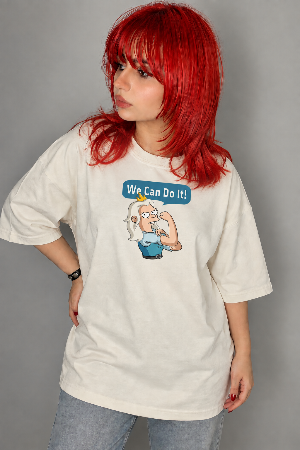 تیشرت طلسم شدگان Disenchantment طرح Princess Bean We Can Do It