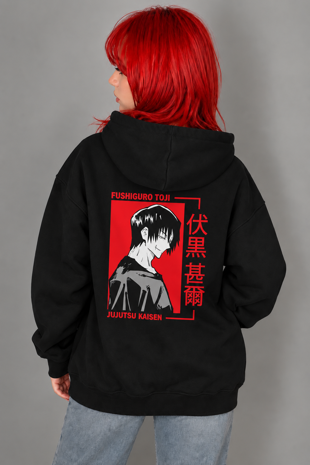 هودی انیمه جوجوتسو کایسن Jujutsu Kaisen طرح Toji Fushiguro