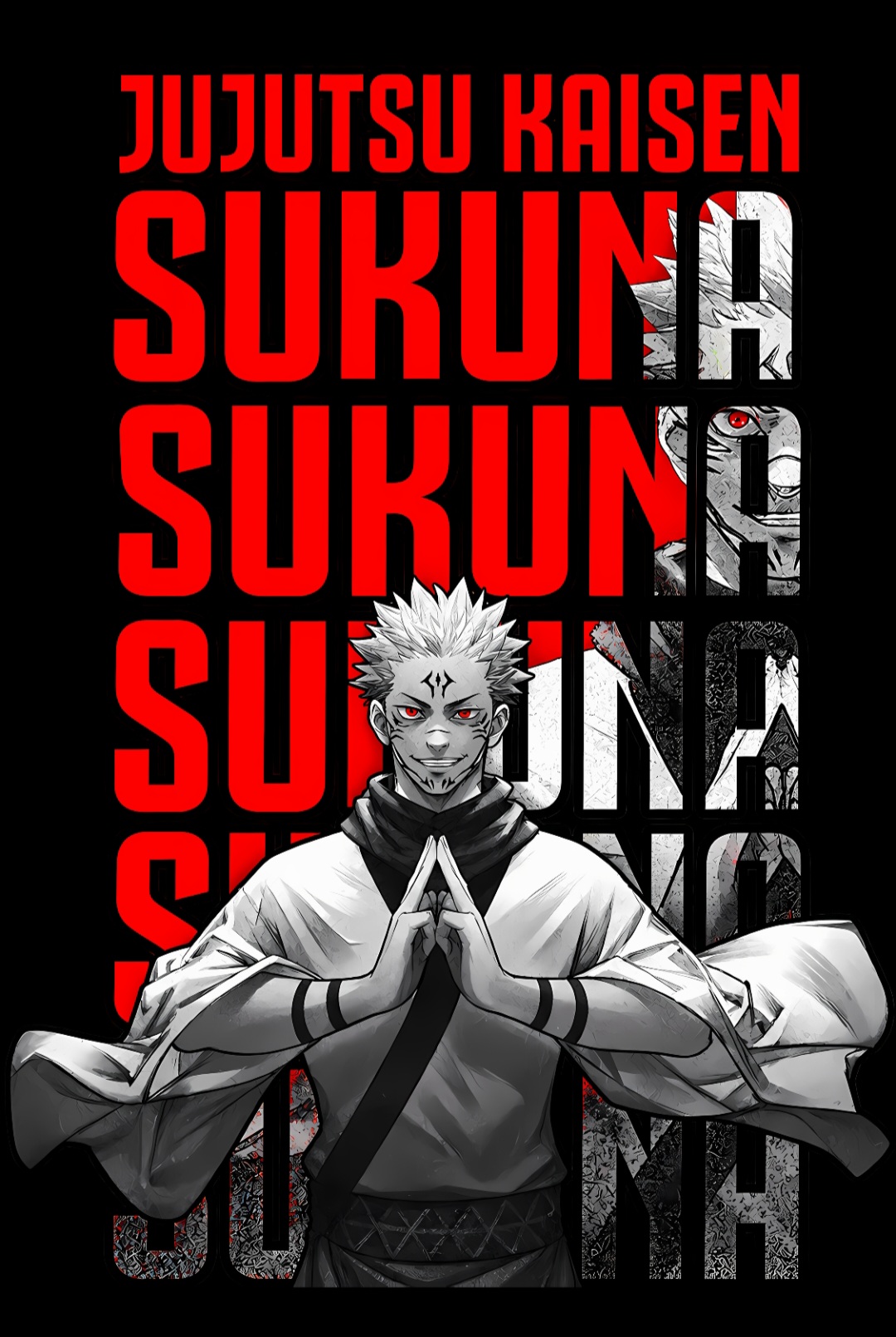 طرح انیمه جوجوتسو کایسن مدل ریومن سوکونا Jujutsu Kaisen – Sukuna