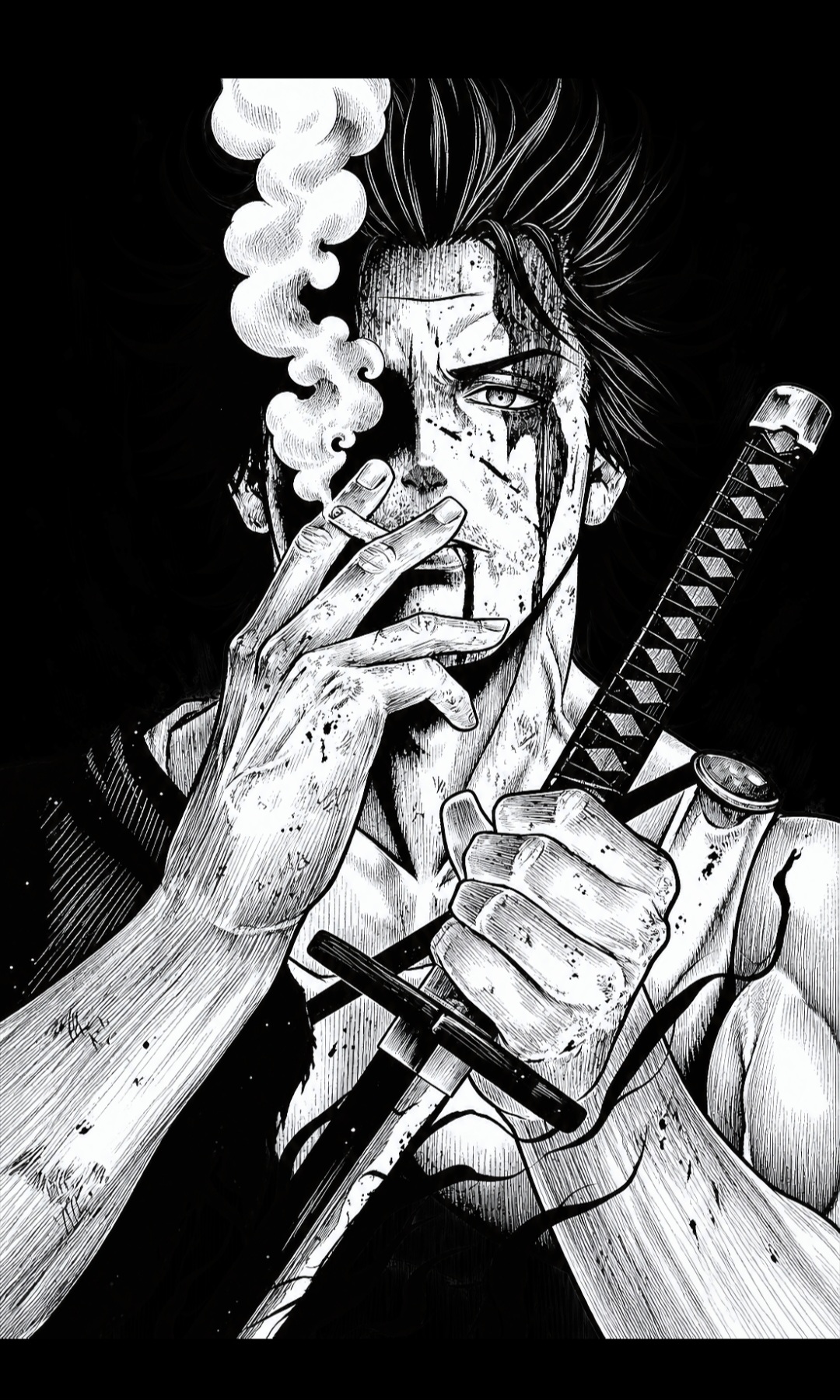 طرح انیمه بلک کلاور مدل یامی سوکهیرو Black Clover – Yami Sukehiro
