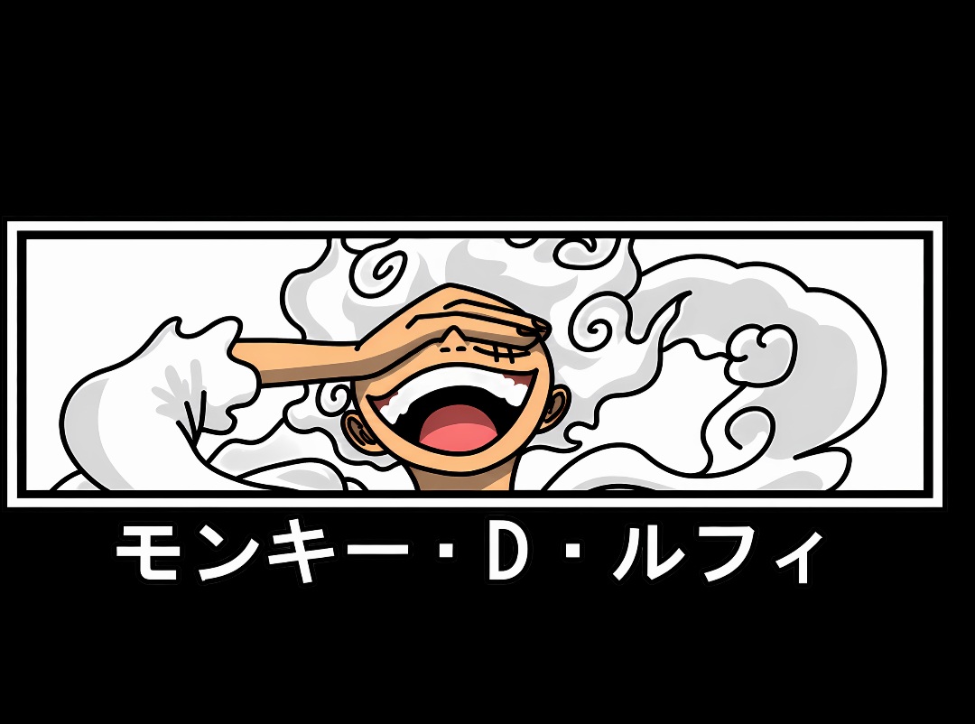 طرح انیمه وانپیس مدل لوفی One Piece – Luffy Gear 5 Design