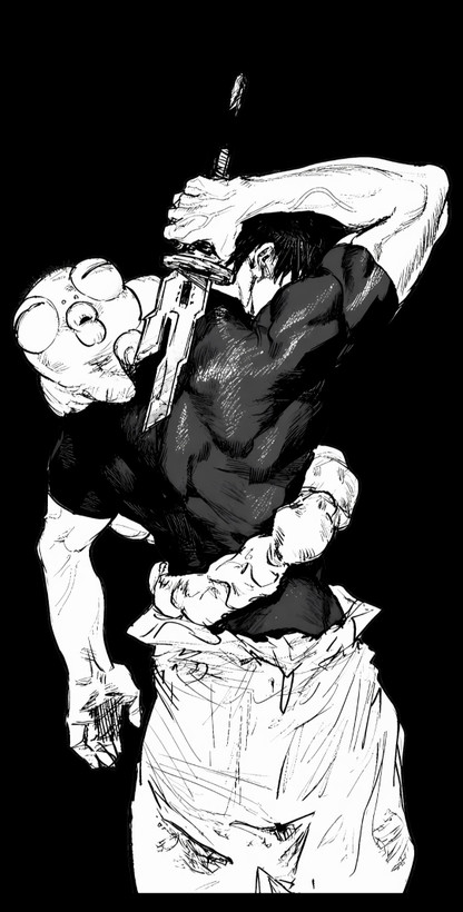 طرح انیمه جوجوتسو کایسن مدل توجی مدل مانگا Jujutsu Kaisen – Toji Fushiguro