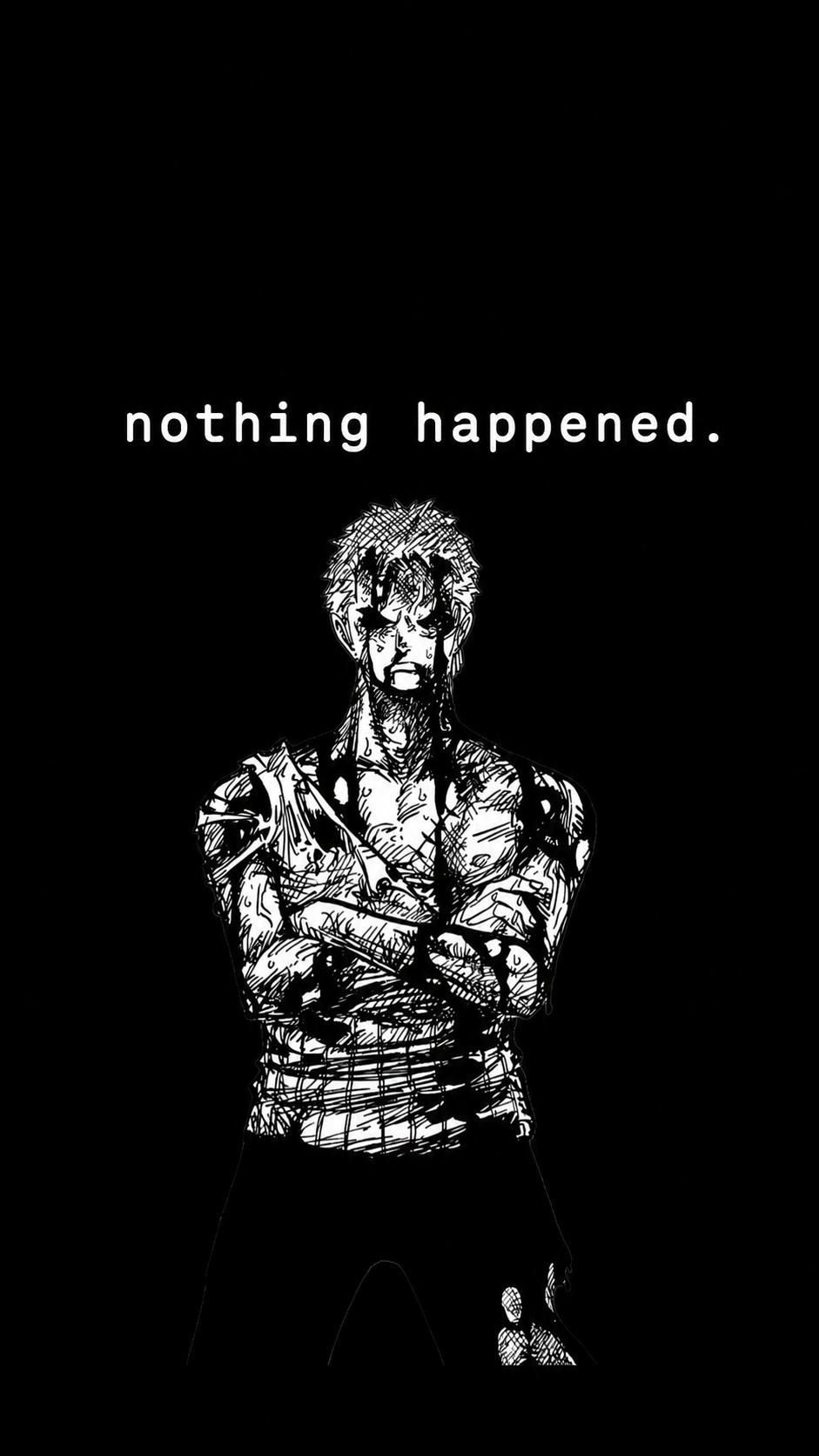 طرح انیمه وانپیس مدل زورو  One Piece – Zoro Nothing Happened