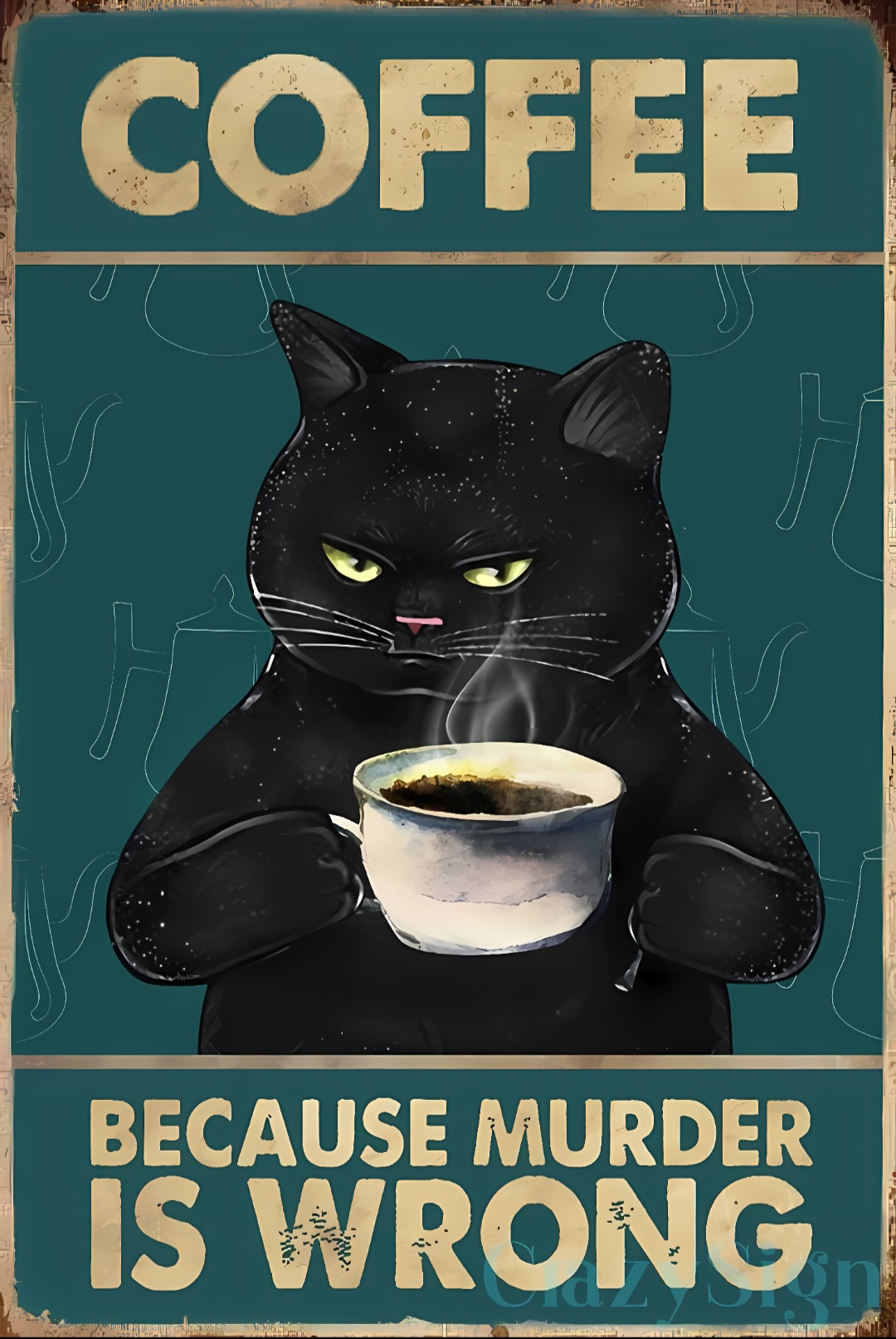 طرح Coffee – Because Murder Is Wrong